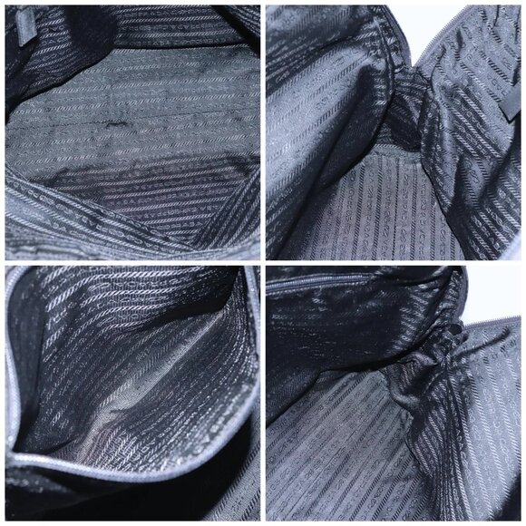 PRADA Hand Bag Nylon Black Auth - Picture 15 of 16